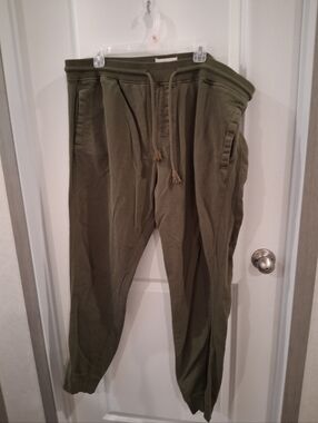 Free Planet Olive Drawstring Joggers for Men